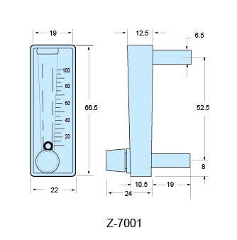 Z-7001、Z-7002、Z-7003面板式流量計